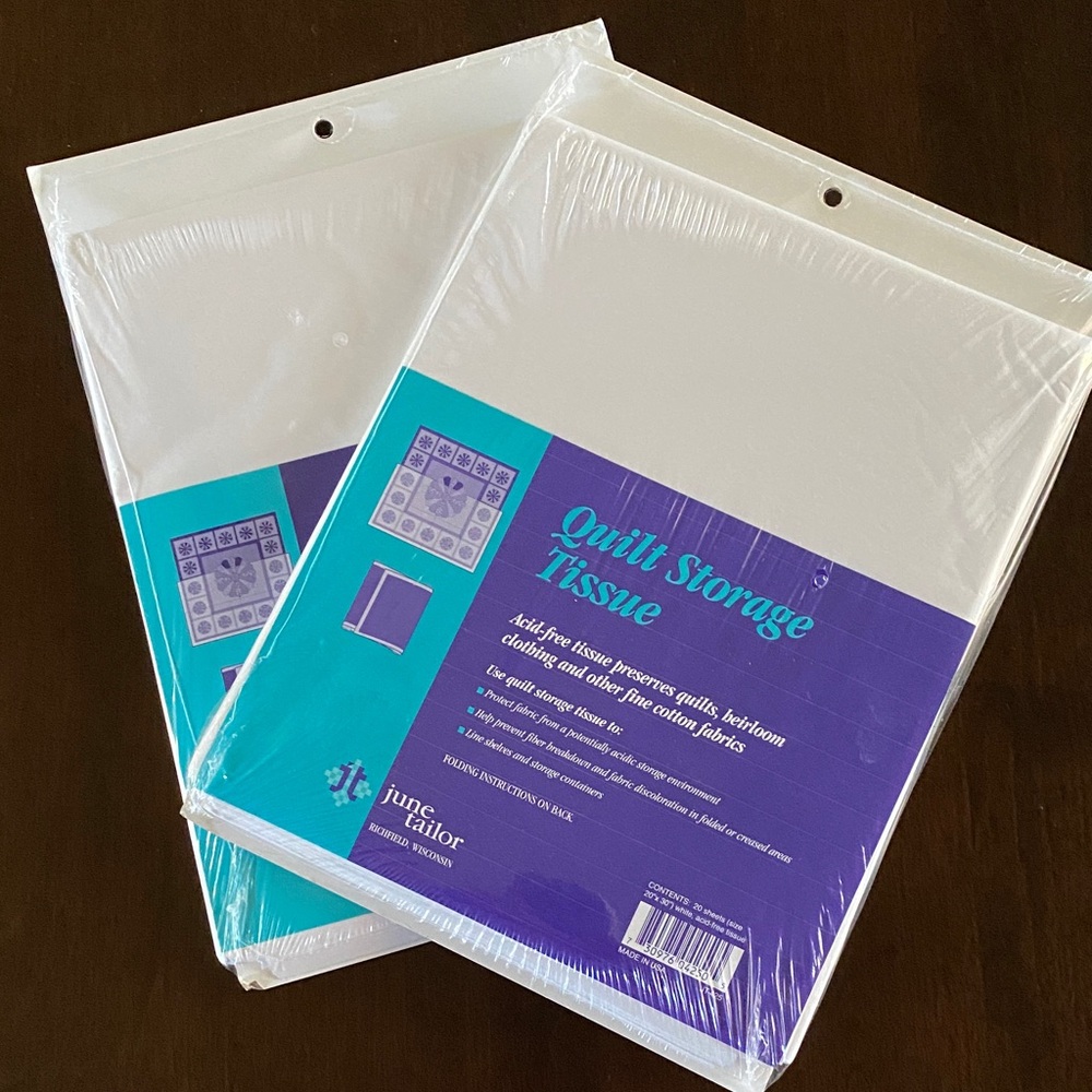 Bundle of 2 June Tailor Quilt Storage Tissue Packages